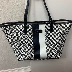 Kate Spade Penn Place Black/White Tote Shoulder Bag